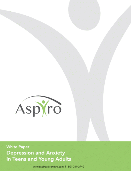 Free White Paper: Depression and Anxiety in Teens and Young Adults | Aspiro Adventure Therapy