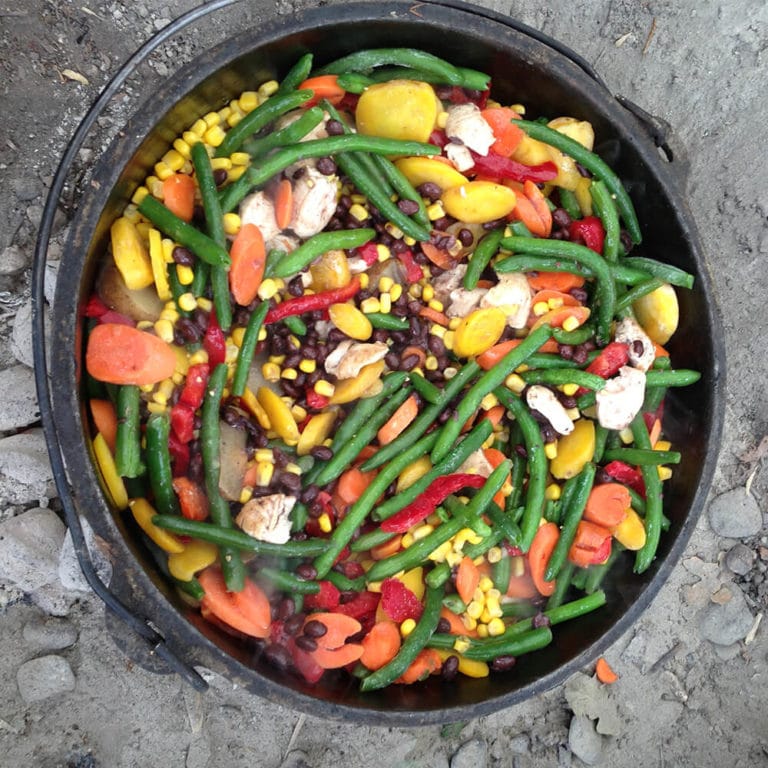 Bowl of vegetables prepared by Aspiro students