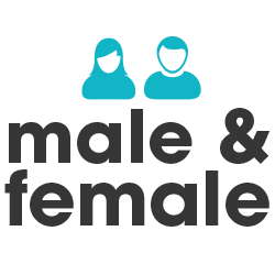 Who we help icon male and female Who we help icon male and female